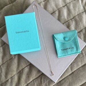 Tiffany & Co. Blue Box with Silver Necklace